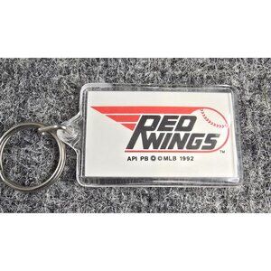 Rochester Red Wings Minor League Baseball Keychain Vintage Acrylic 1992 90s